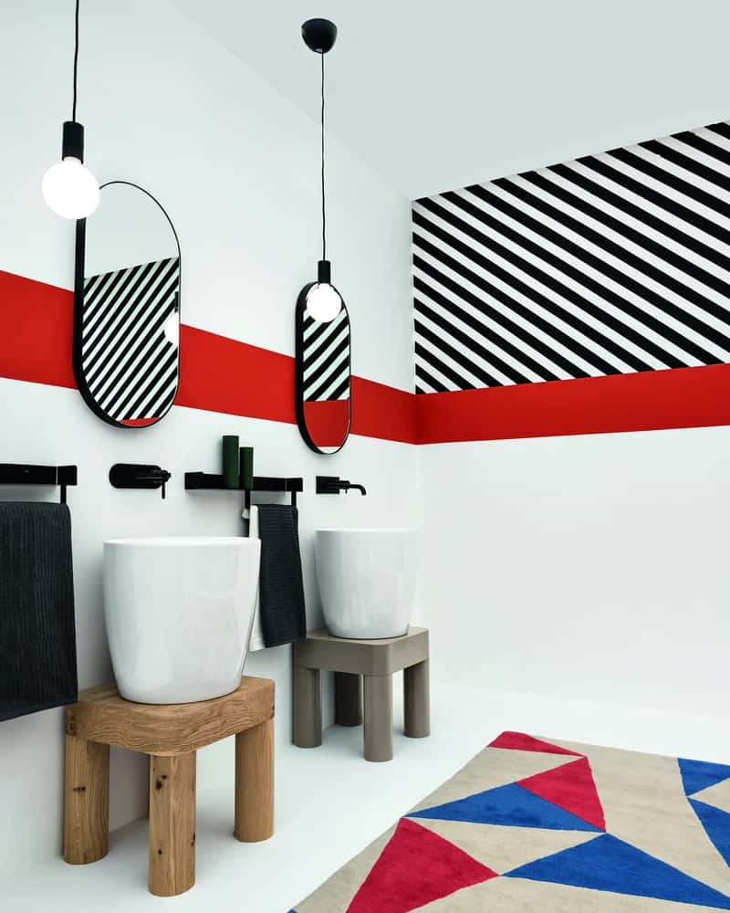 Lavabo tondo da appoggio Ø46 cm, alto 45 cm - Collezione DP | KoseDiCasa